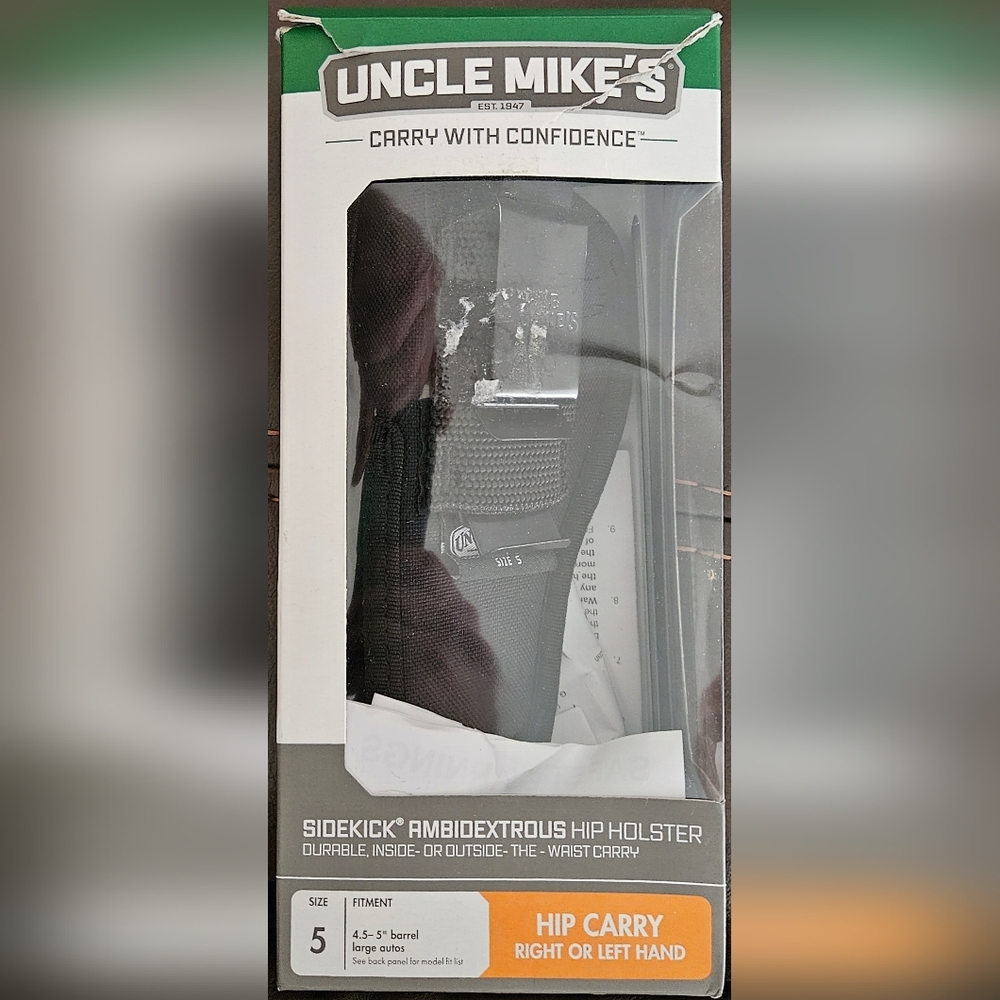 Black Ambidextrous Hip Holster